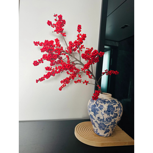 SSS级品质天物冬青【一枝独秀】冬青轻奢高端花材70-80cm年宵花