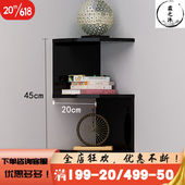 纳贝菲角柜转角墙角边角柜现代简约客厅三角形墙上置物架收纳储物