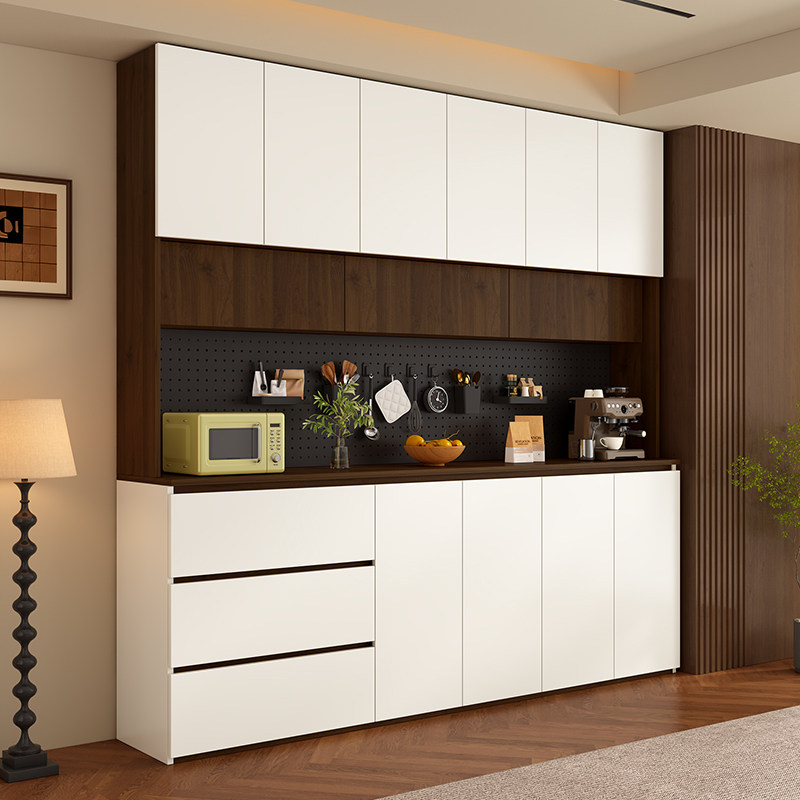 蜂窝铝餐边柜靠墙一体储物柜家用客厅茶水柜酒柜置物收纳柜可定制