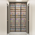 玻璃门展示柜泡泡玛特盲盒摆放墙玩具乐高模型收纳家用模型手办柜