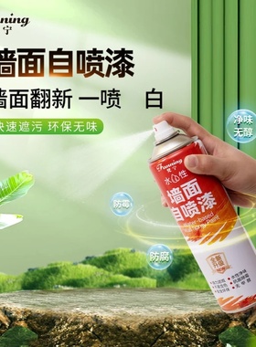 fanning梵宁墙面自喷漆水性自喷乳胶漆净味翻新补墙遮盖发霉发黄