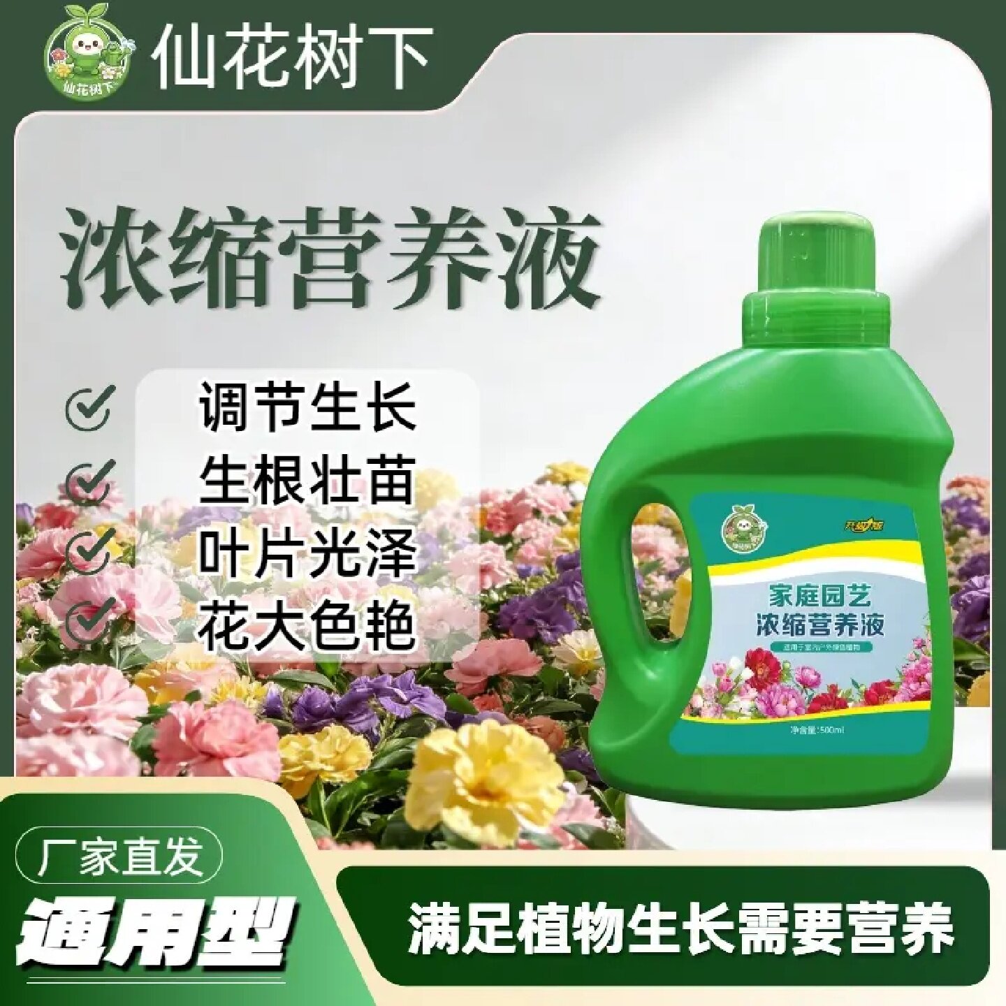 仙花树下浓缩营养液花卉绿植通用型家庭园艺盆栽生长绿植改善黄叶