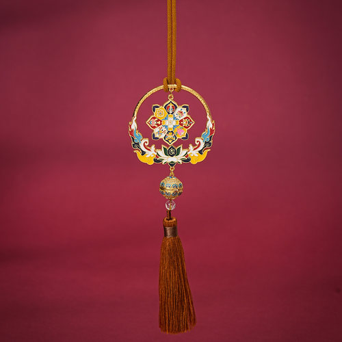 五台山直发2026年八吉祥汽车挂件带香囊招财好运平安送男女友礼物