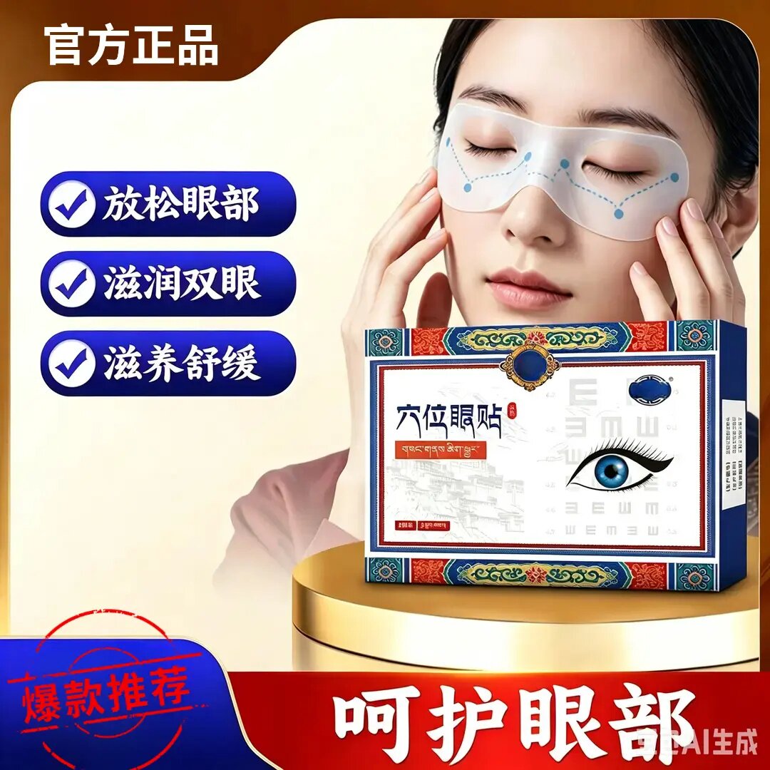 藏全堂穴位眼贴缓解眼睛干涩视觉模糊近视眼力保护敷眼贴滋润双眼