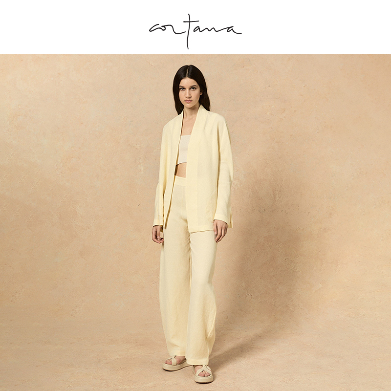 Cortana高腰裤阔腿裤气质休闲显瘦夏Fania系列