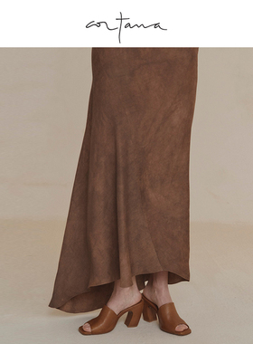 Cortana 女鞋2025新穆勒鞋高跟鞋 黑色皮凉鞋Janis系列