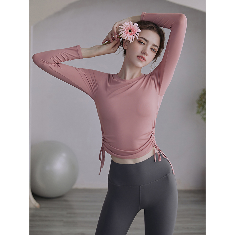 运动瑜伽服上衣女跑步速干健身服