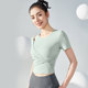 夏季 运动上衣女跑步训练普拉提健身衣透气显瘦T恤 瑜伽服速干短袖