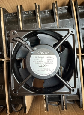 全新台湾惯展 CROWN IGE12038B2H/B1H/B3H 110/230/380V 轴流风机
