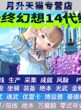 最终幻想FF14代练打肝主线坐骑生产采集肝武零式绝本陪练繁中服