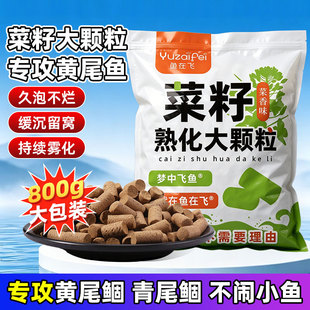 鱼在飞黄尾饵料菜籽浓香专攻红尾鲴鱼鲫鱼专用正品野钓鱼饵打窝料