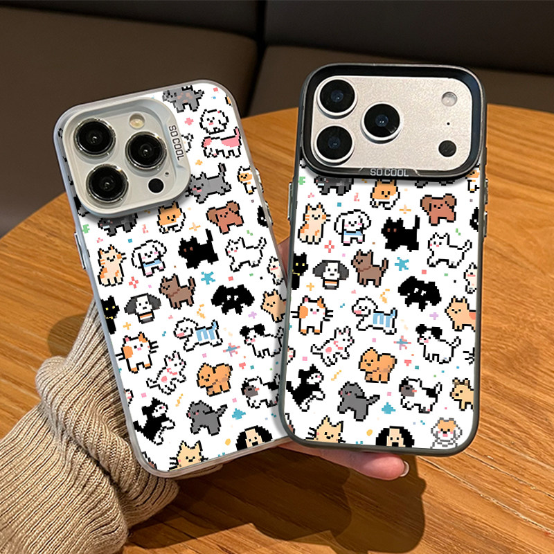 像素小猫小狗手机壳适用苹果17promax涂鸦iphone16pro可爱15plus创意14小众13mini高级感12新款11套x/8/xr/xs,3C数码配件,手机保护套/壳,淘宝优惠券,粉丝福利购,淘宝优惠卷