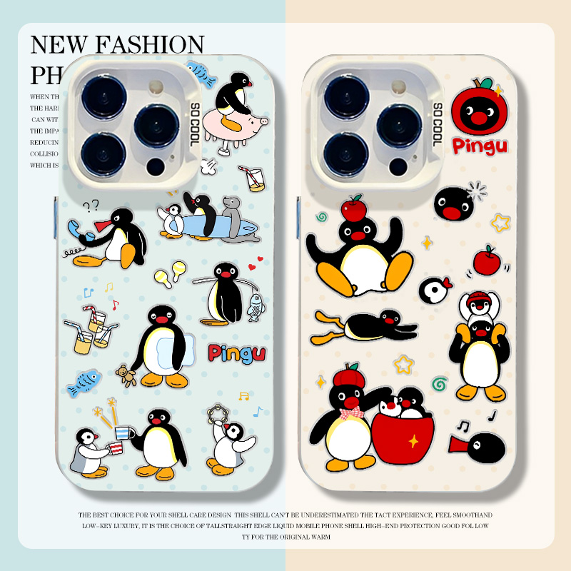 pingu企鹅手机壳适用任意型号