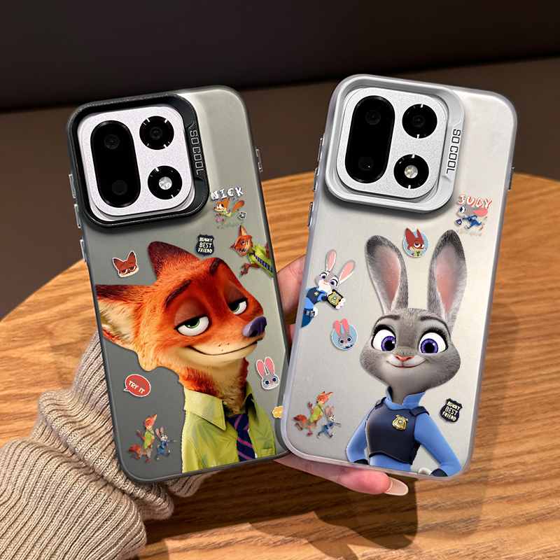 拼贴尼克朱迪手机壳适用一加系列