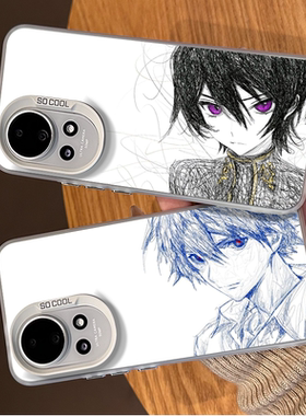 手绘动漫手机壳适用华为nova15明日香14奇犽13pro绫波丽12ultra二次元11se三笠10男女9新款8套7外壳por保护套