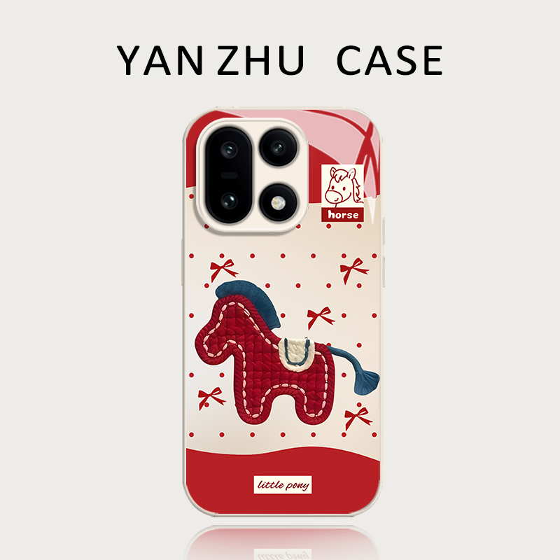 刺绣小马手机壳适用一加系列