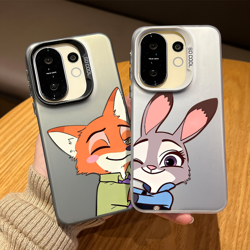 情侣疯狂动物城手机壳适用vivo