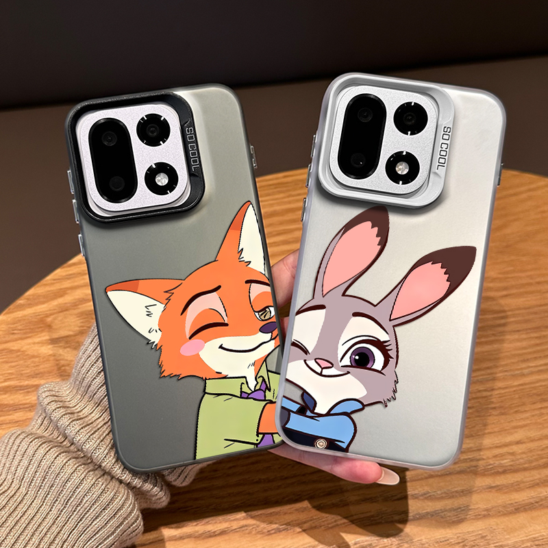 情侣疯狂动物城手机壳适用一加