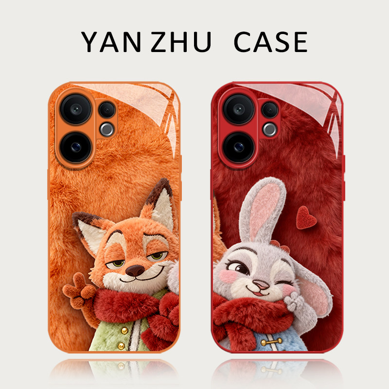 毛绒尼克和朱迪手机壳适用vivos50promini疯狂动物城30pro兔子20新款19狐狸18情侣17por周边16外壳卡通可爱15,3C数码配件,手机保护套/壳,淘宝优惠券,粉丝福利购,淘宝优惠卷