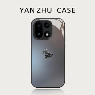 简约小马手机壳适用一加15马年1+ace6本命年13T新年5pro过年12限定3创意11新款2小众oppo外壳oneplus高级感套