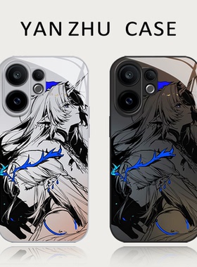 线稿卡提希娅手机壳适用vivos50玻璃s30promini周边20pro鸣潮19新款18动漫17二次元16小众高级感防摔套15外壳