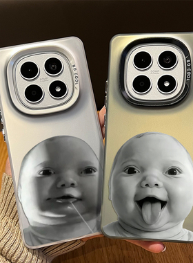 诡异papa宝宝适用红米note15pro手机壳14小孩13抽象turbo4恶搞12搞笑11tpro新款3网红10爆款9外壳redmi十+套