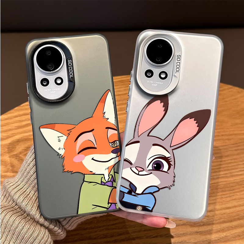 情侣疯狂动物城手机壳适用华为