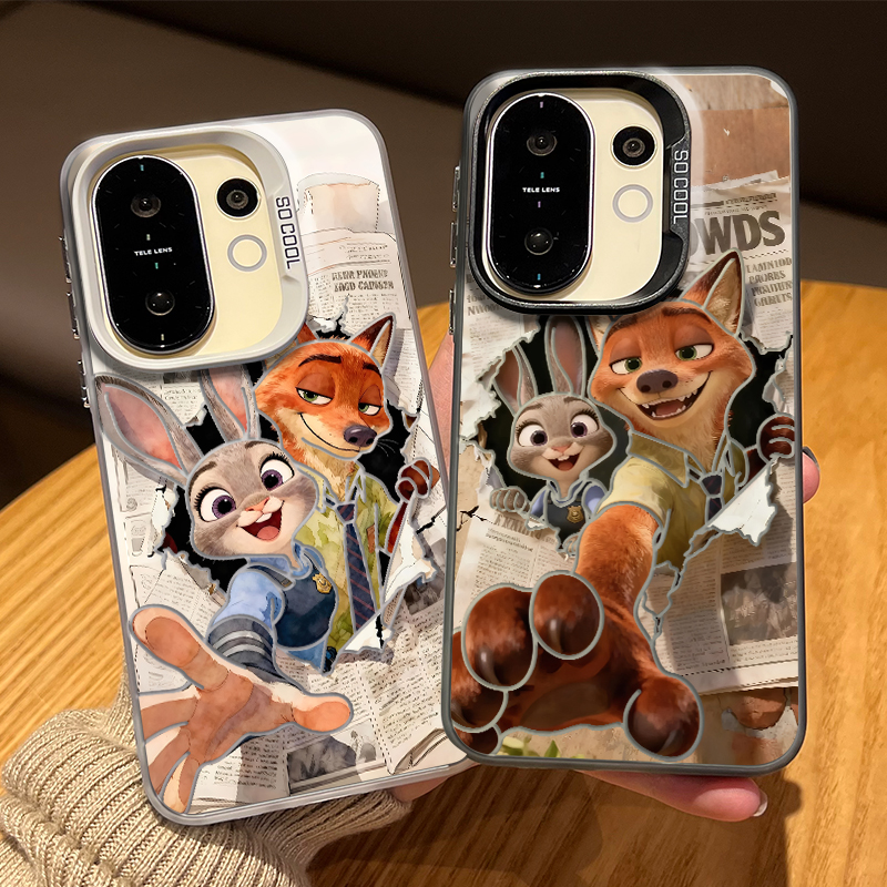 报纸尼克朱迪手机壳适用vivo系列