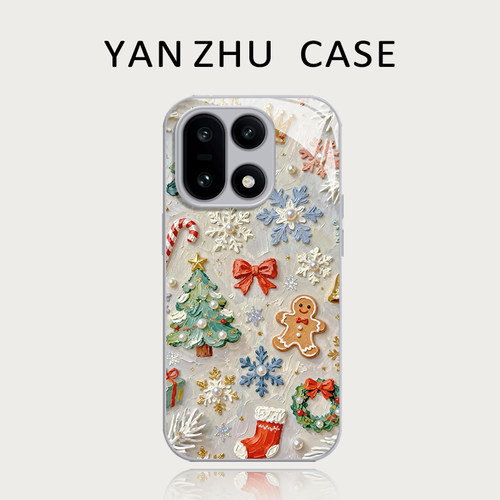 圣诞姜饼人手机壳适用一加系列