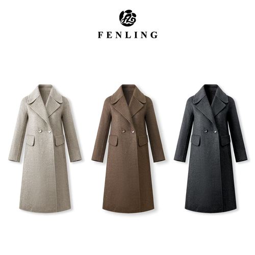 芬领-温言-英伦风走秀款山羊绒大衣超显气质大衣外套WT81-95