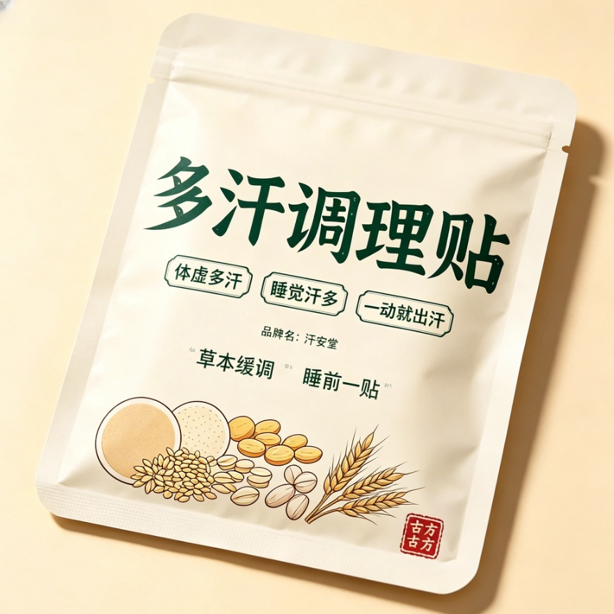 体虚多汗盗汗脖子暴汗额头腋下爱出汗止汗专用贴手脚心多汗贴