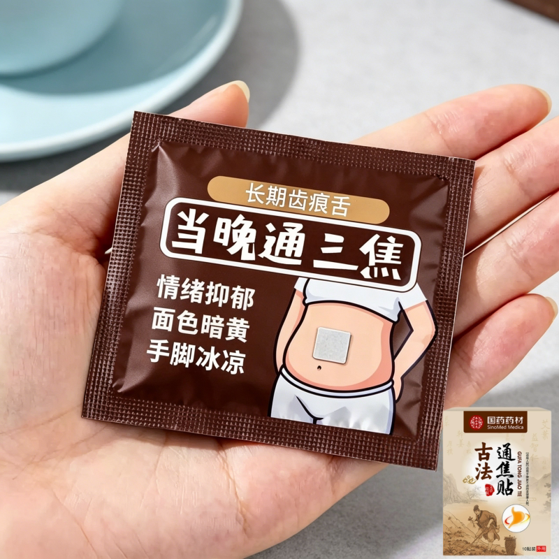 【香港研制】上热下寒中焦於堵三焦不受补古法通焦贴男女通用贴