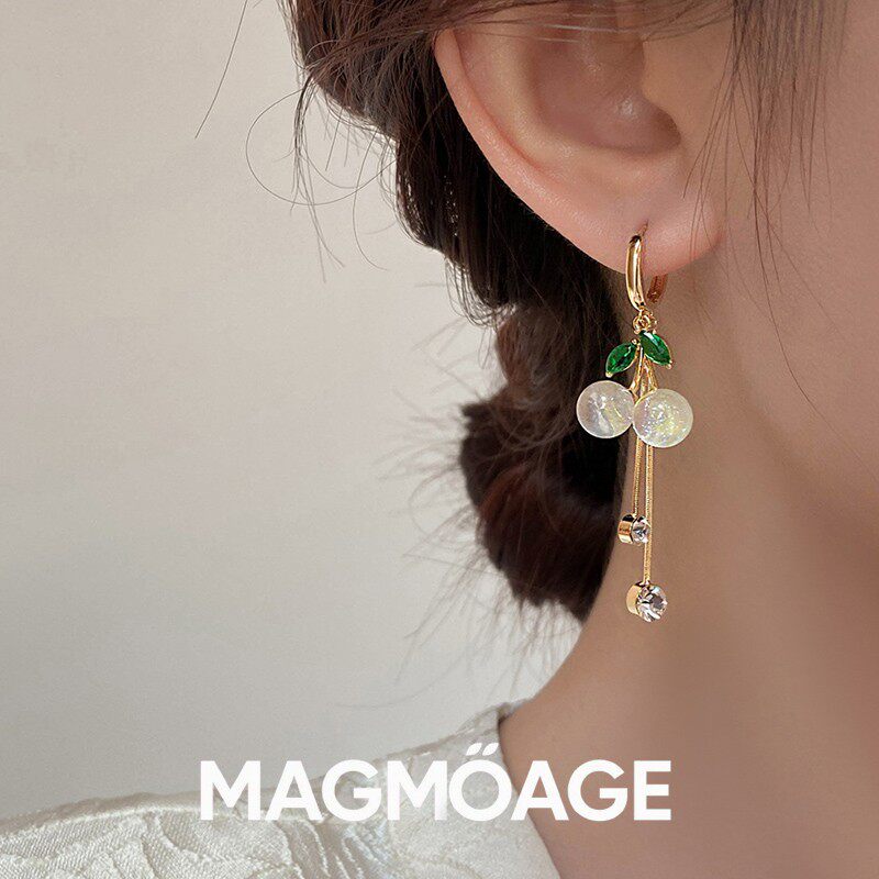 法国设计师MAGMOAGE樱桃耳环