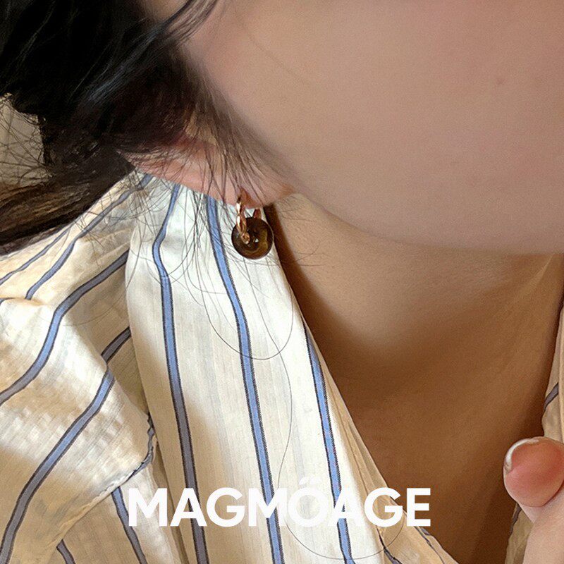 法国设计师MAGMOAGE天然玛瑙耳环