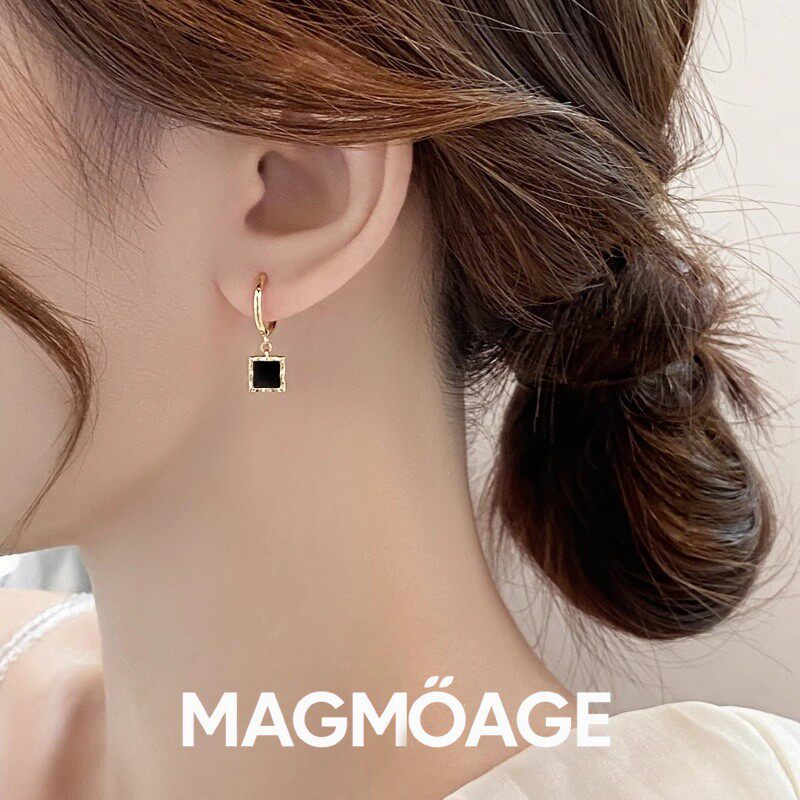 法国设计师MAGMOAGE方形耳环