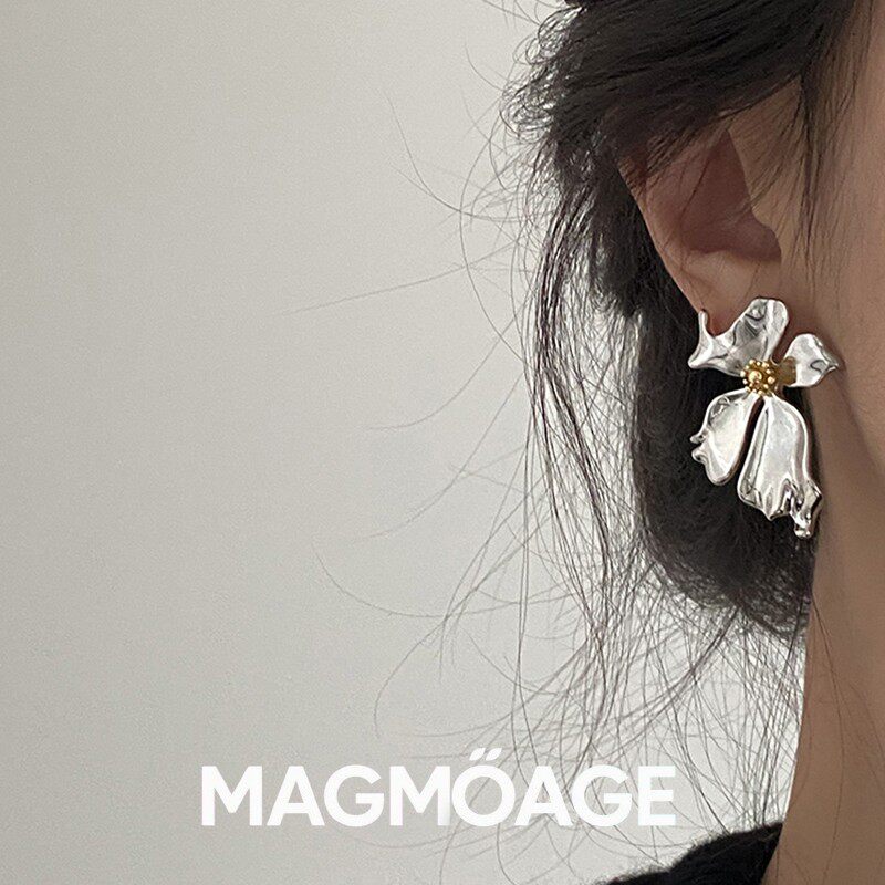 法国设计师MAGMOAGE花瓣耳环