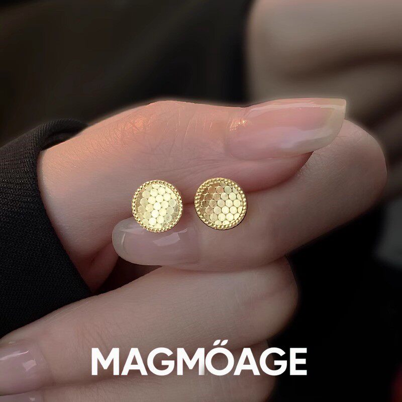 法国设计师MAGMOAGE轻奢莲花耳钉
