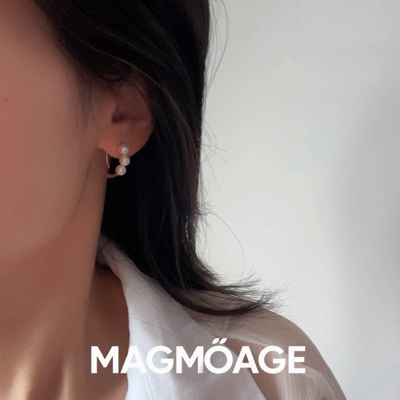 MAGMOAGE14K淡水珍珠耳钉