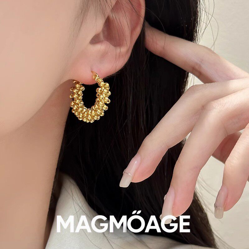 法国设计师MAGMOAGE圈圈耳钉