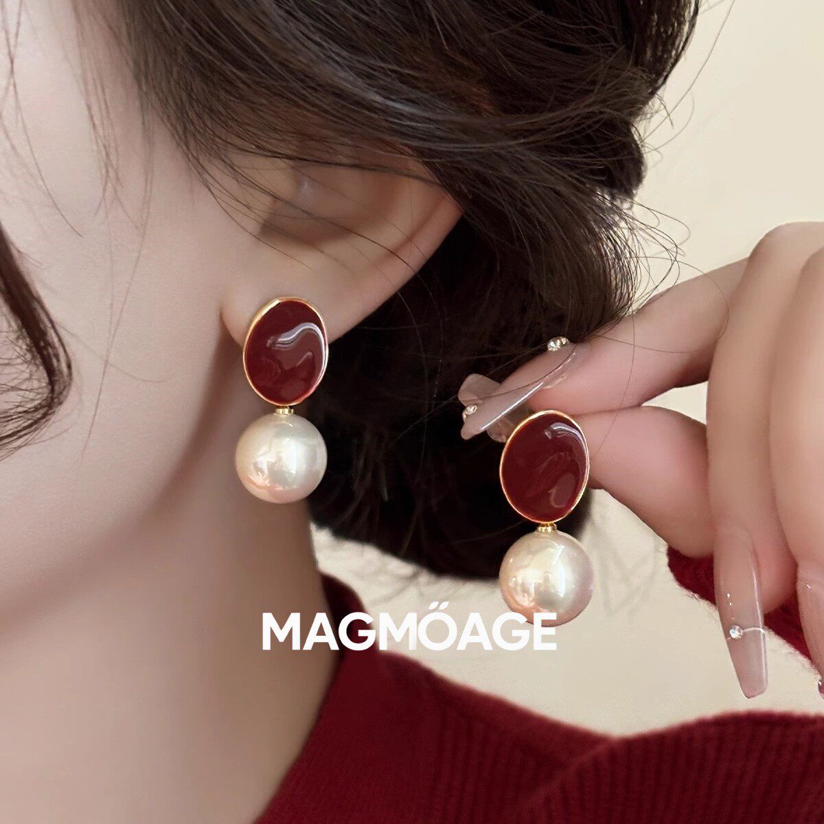 法国设计师MAGMOAGE轻奢耳钉