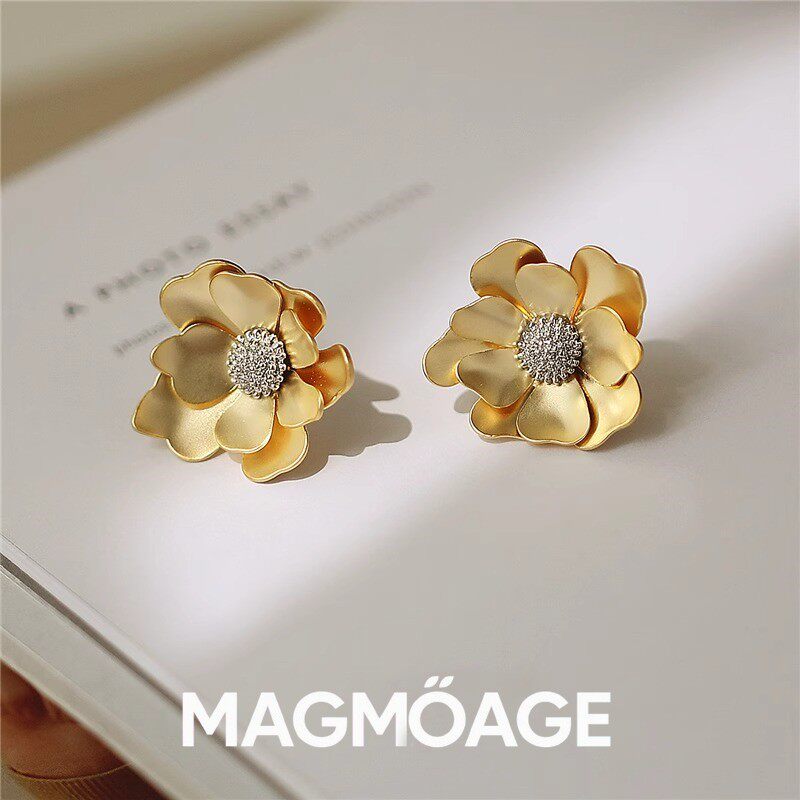 法国设计师MAGMOAGE冷淡风耳环