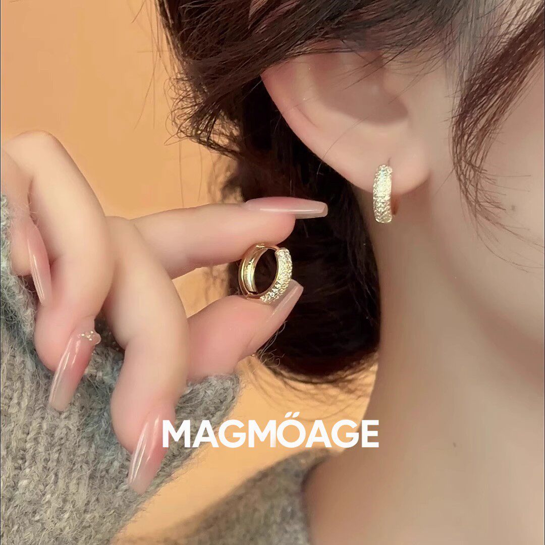 法国设计师MAGMOAGE微镶耳环