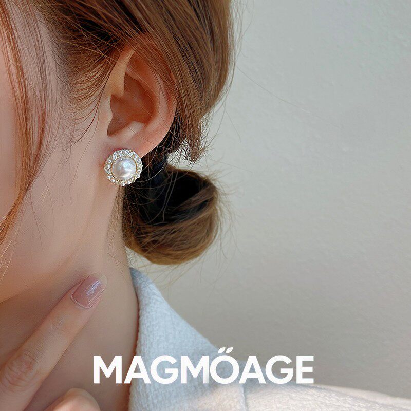 法国设计师MAGMOAGE轻奢珍珠耳钉