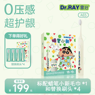 Dr.RAY雷治 蜡笔小新系列声波电动牙刷情侣成人自动软毛牙刷套装