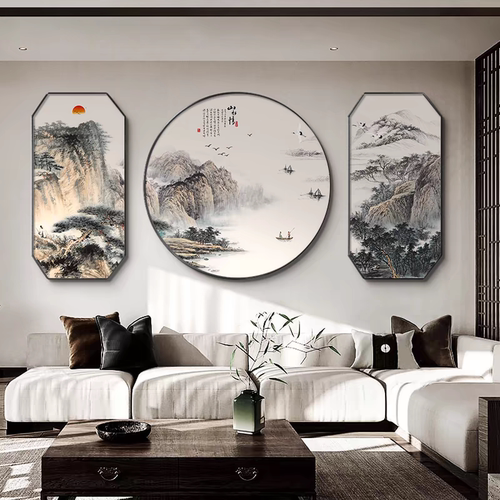 客厅沙发装饰画书房茶室挂画