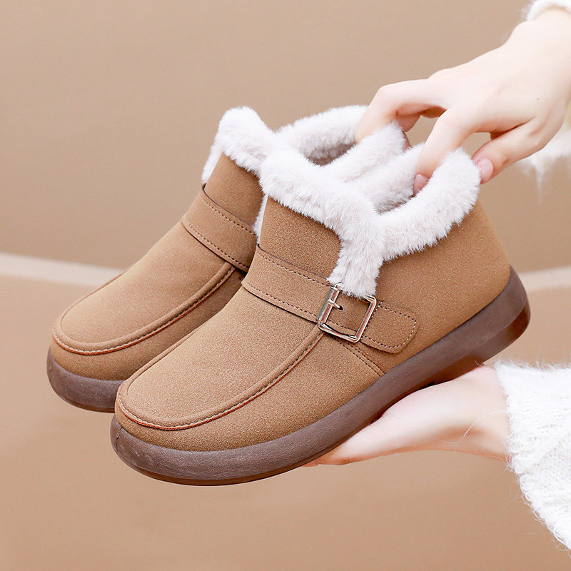 时尚雪地靴女2025新款冬季高帮加厚棉靴加绒保暖百搭妈妈棉鞋短靴,女鞋,传统布鞋,淘宝优惠券,粉丝福利购,淘宝优惠卷