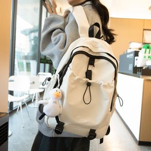 双肩背包女学生上课书包ins小众初中女生高颜值大容量双 日本时尚