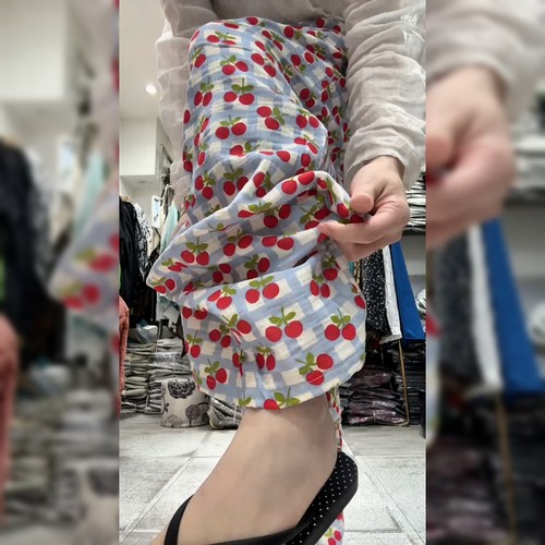 松弛感慵懒风蓝色休闲裤女