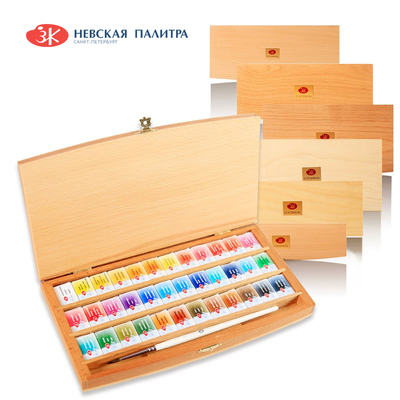 俄罗斯白夜艺术家木盒套装