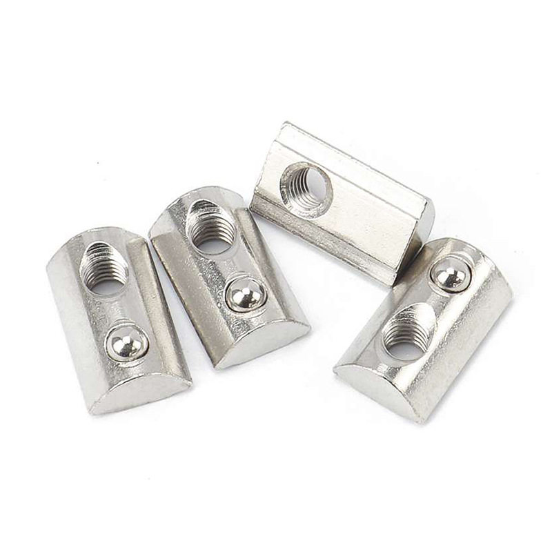 螺丝欧标弹性螺母块20/30/40/45系列m4m5m6m8弹珠螺母弹片螺母块